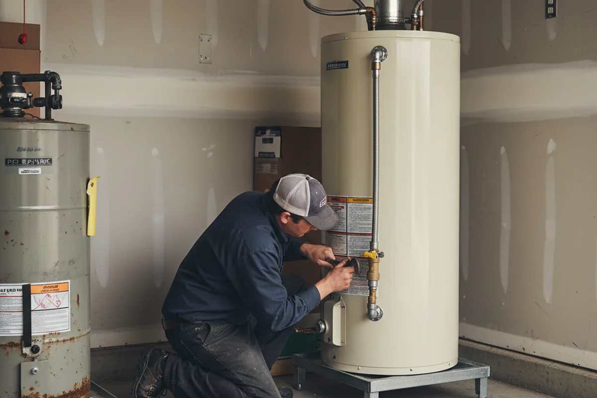 Water heater and shutoff valve replacement in Mountain View